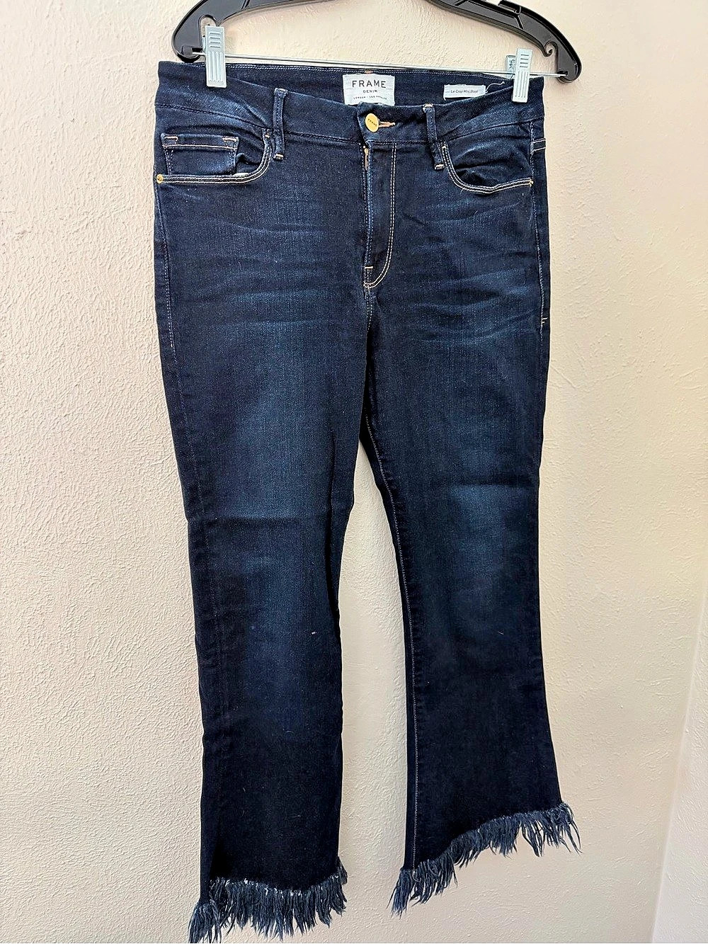 FRAME Le Crop Mini Boot Jeans Blue